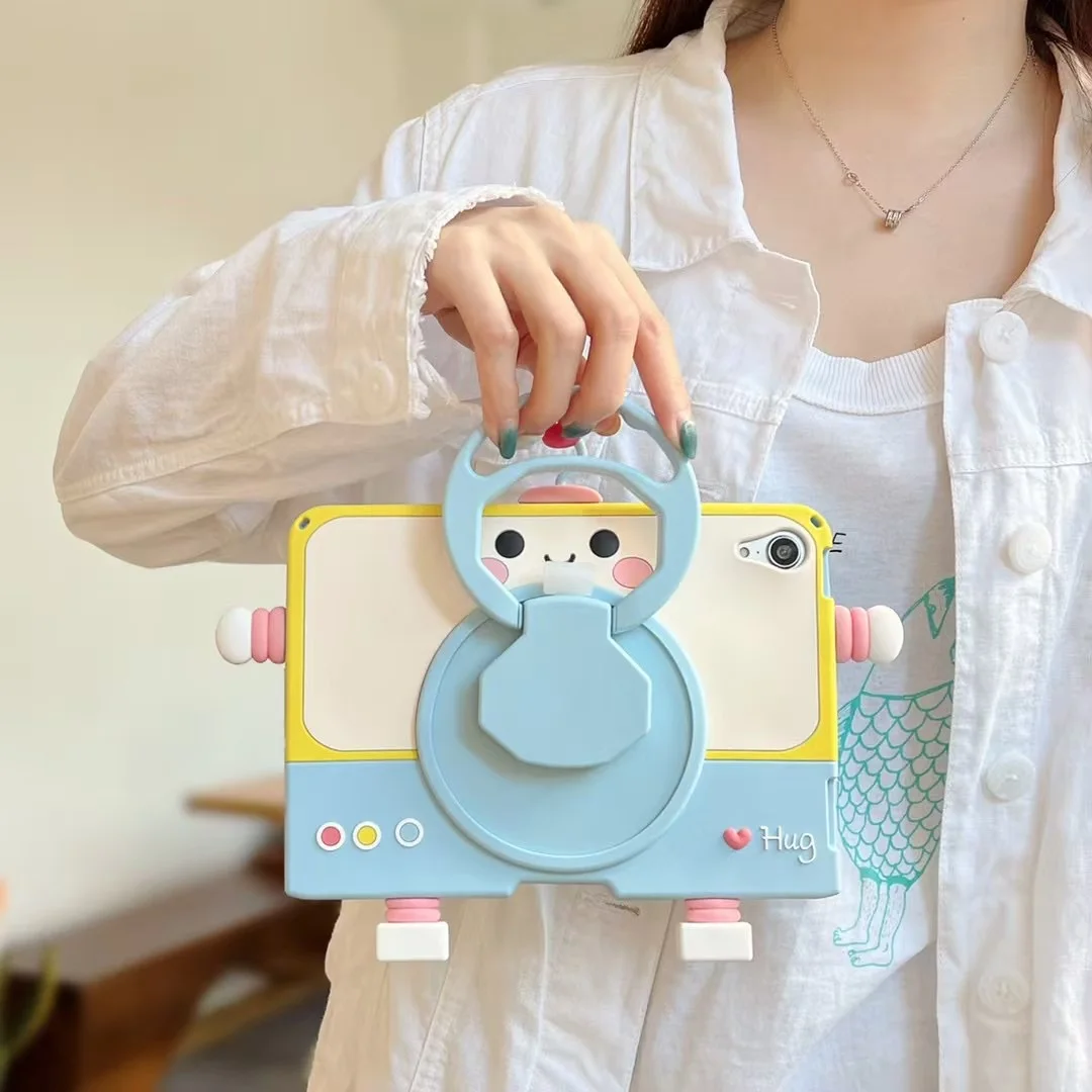 Kids Case for Huawei MatePad 11 11.5 Air 11.5inch 11.5S SE 11" Cute Mechanical Person Cover for Honor Pad X8a 11 inch 2024 X8Pro