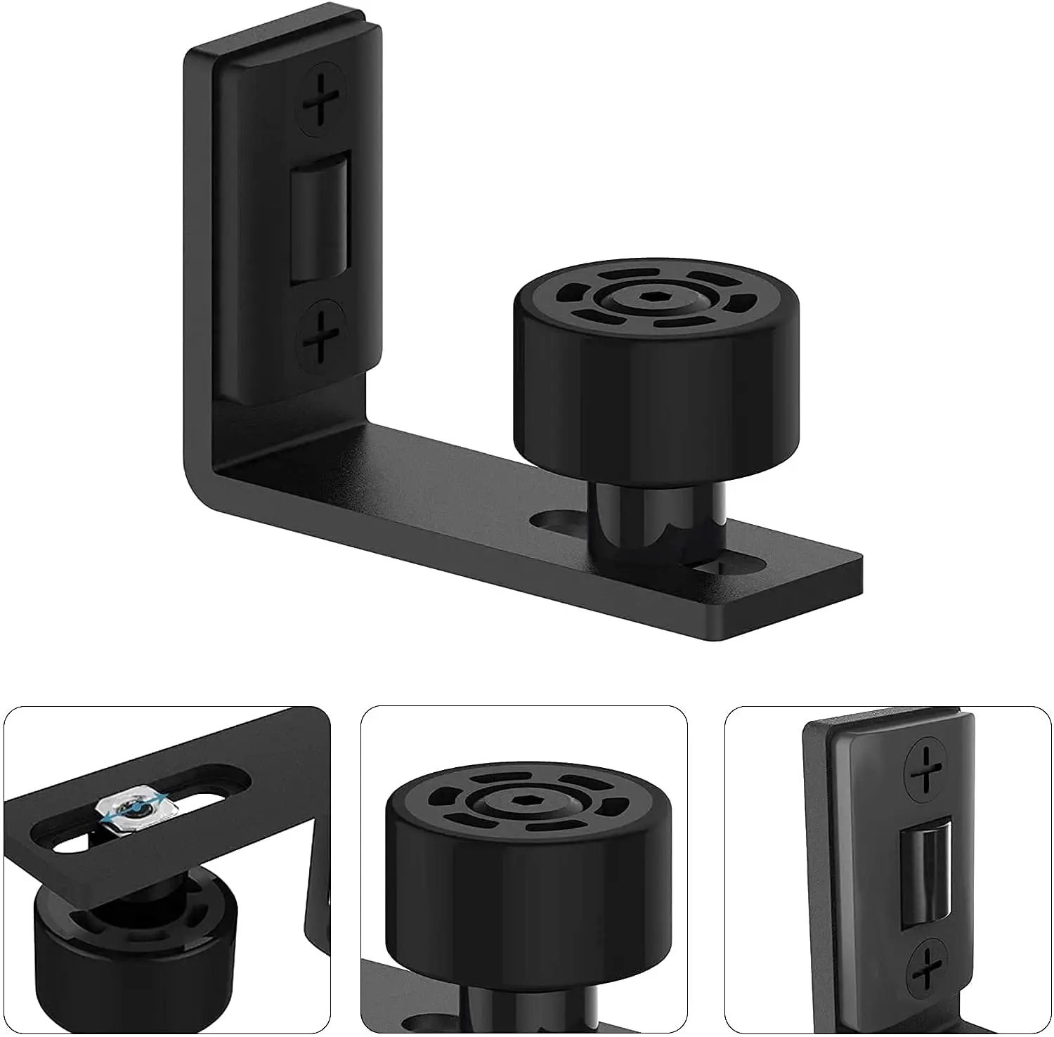 

CCJH раздвижной отсек двери Регулируемый напольный рельс стена/дверь нижний рельс фурнитура Аксессуары Черный