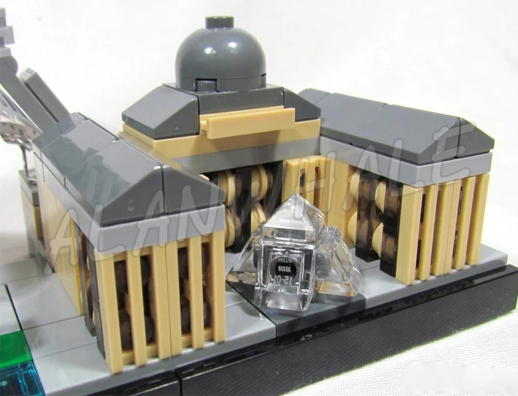 649 Stück Architektur Skyline Paare Eiffelturm Grand Palais Arc de Triomphe 20044 Bausteinspielzeug kompatibel mit Modell