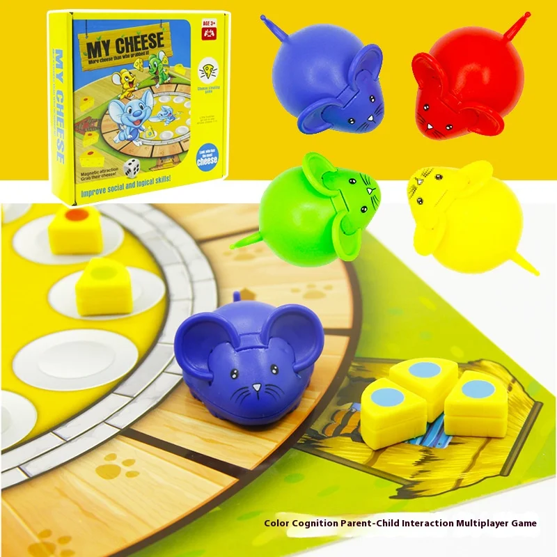 Mouse Cheese Children Board Games Toys Family Multiplayer Party Parent-child Interactive Table Games Intelligence Toys for Kids