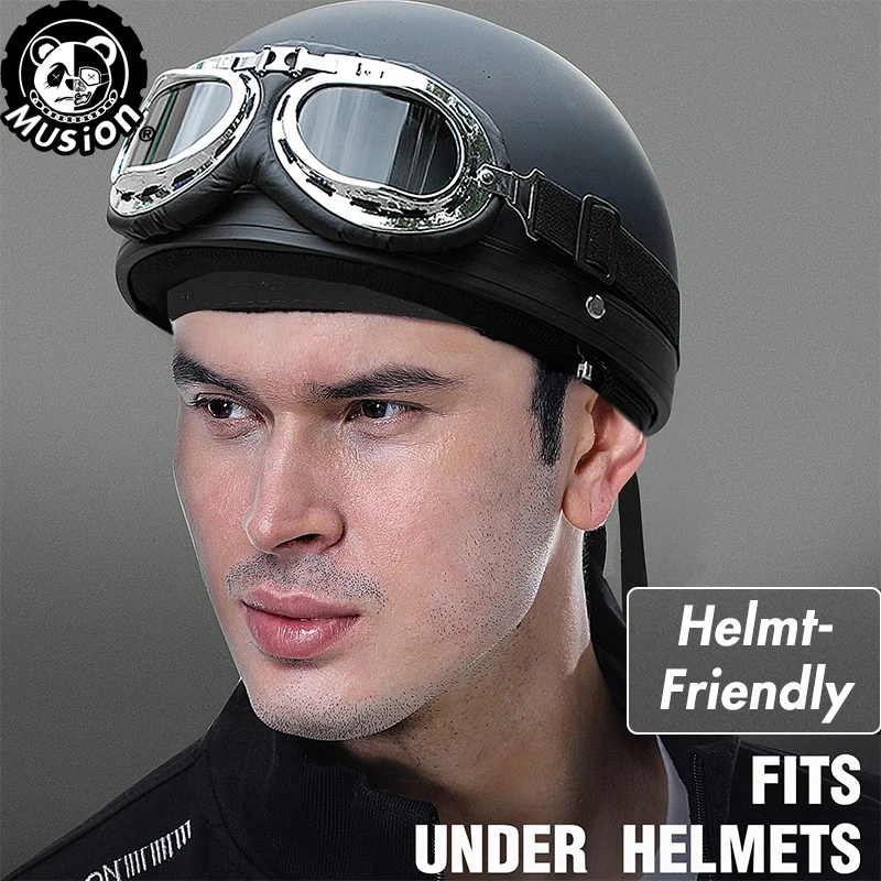 

Musion Balaclava riding pirate hat breathable mesh sweat absorbing helmet lined with construction site hat