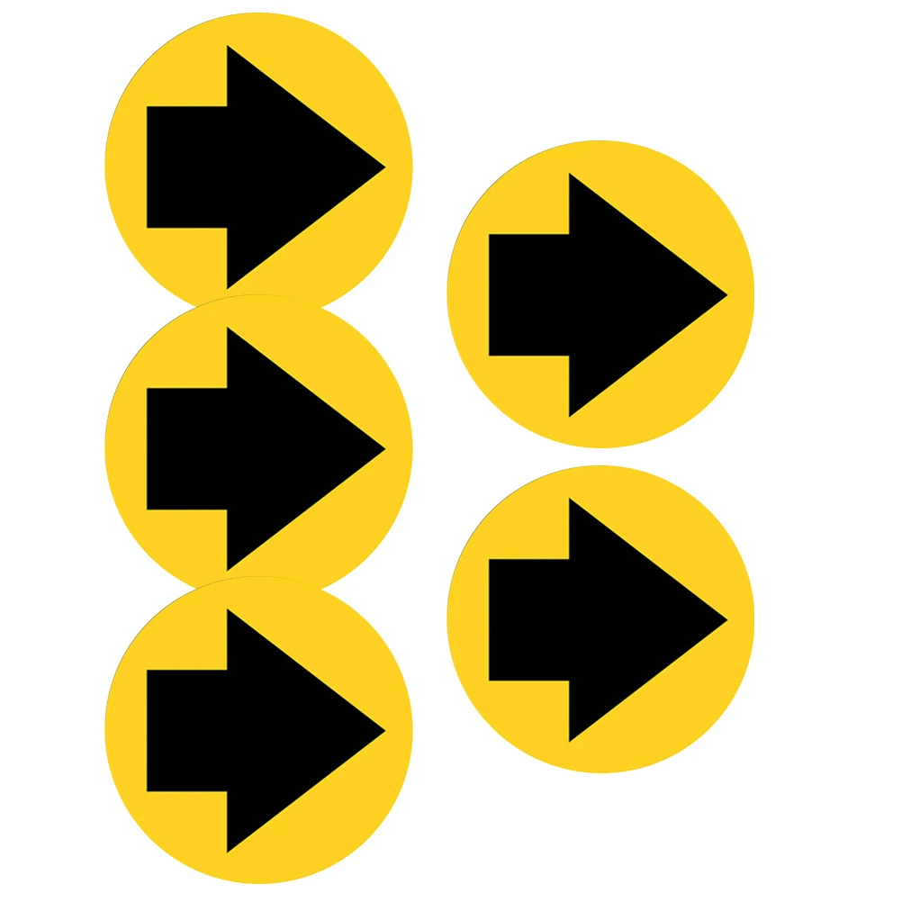 

5 Sheets Epidemic Prevention Stickers Public Places Keeping Distance Decals Small School Miss
