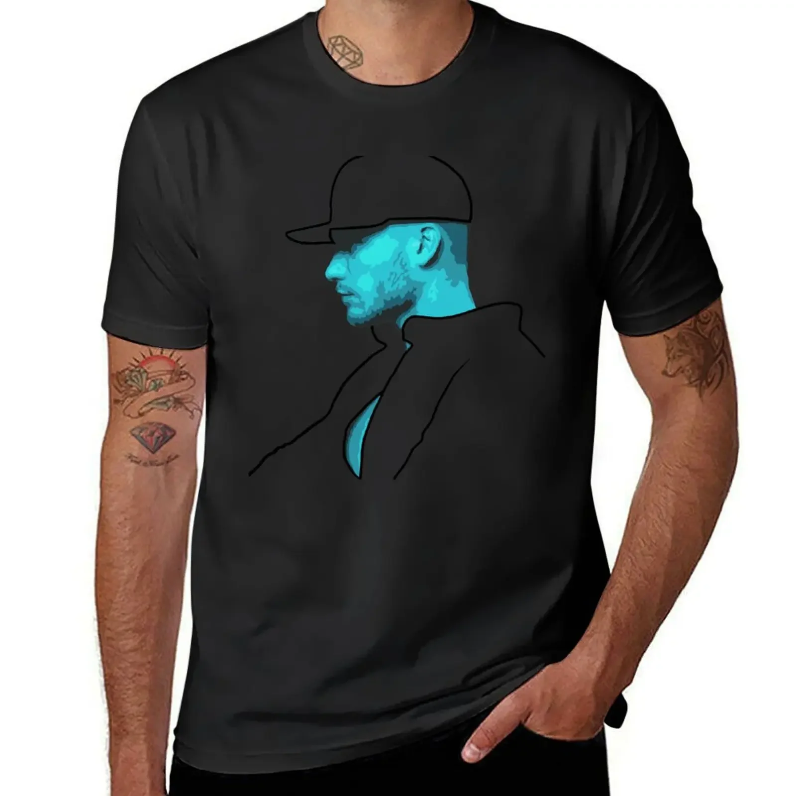 

Teal Cap T-Shirt sweat summer tops designer t shirt men