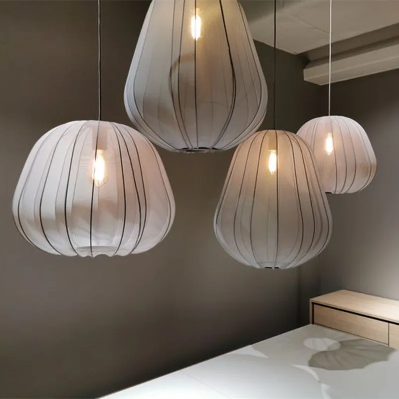 

Bolia Balloon Pendant Lamp Silk Pendant light vintage lantern lamp Living Bedroom Staircase Restaurant kitchen wabi sabi Lamp