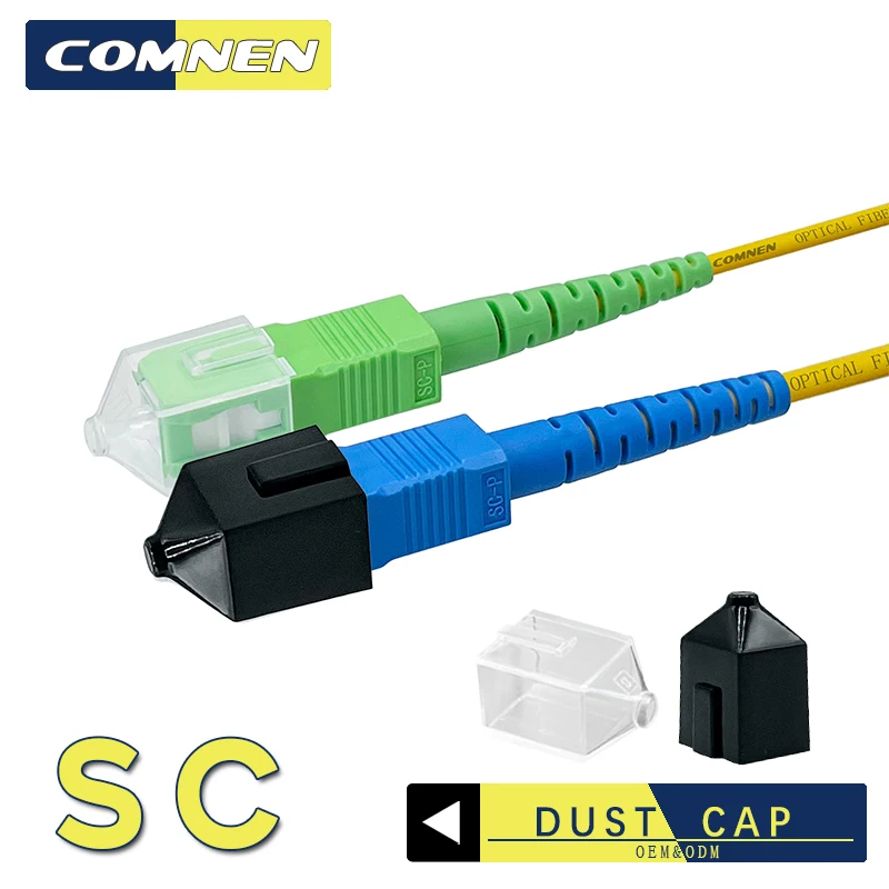 COMNEN SC Fiber Optic Dust Cap Sc connector fiber tool cable duster Protective Cap Cust Cover Network Plug Cover Optical Cat