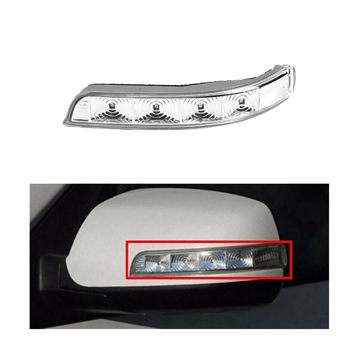 87613-C5000 Reverse Mirror Light Turn Signal Mirror LED Turn Signal for Kia Sorento 2015 2016 2017 2018 Left