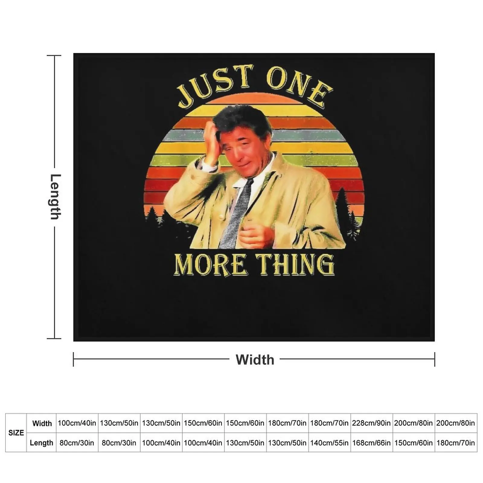 Just One More Thing Columbo Throw Blanket Picnic Luxury Blankets For Sofas manga Blankets