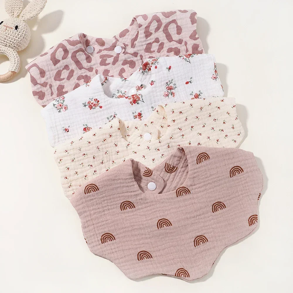 

Newborn Baby Bibs Lovely Infant Burp Cloths Stuff Feeding Drool Bandana Toddler Printing Dribble Spray Type Soft Bib Accessories