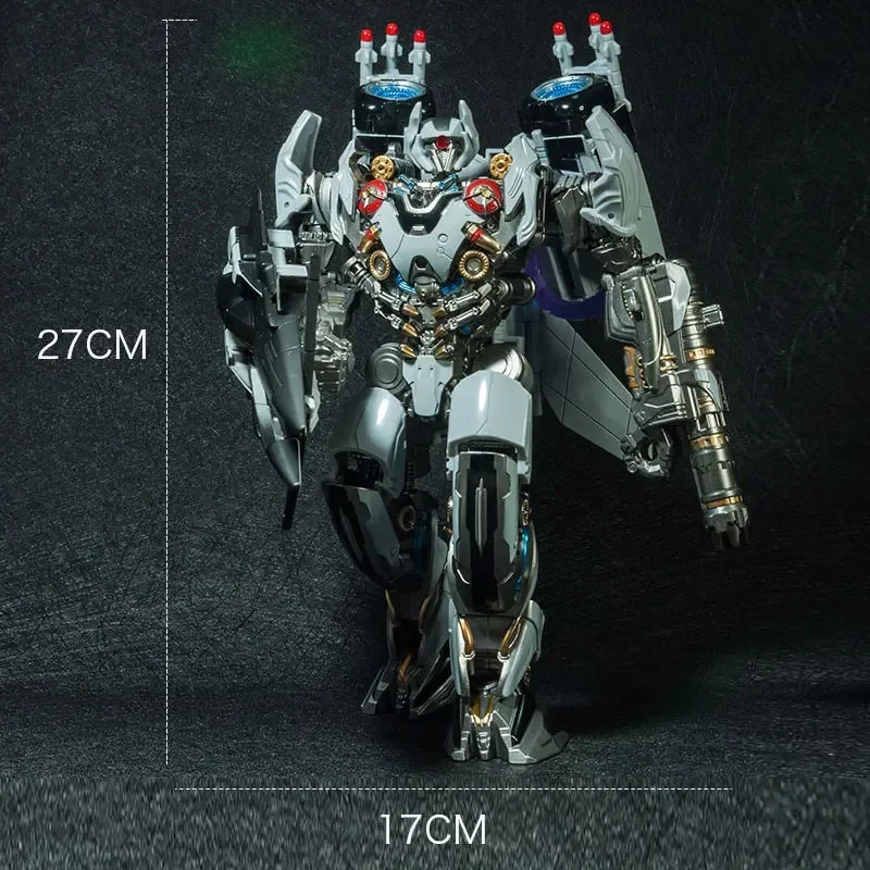 W magazynie BMB LS01 LS-01 Oversize Transformation Robot 27cm Alloy Black Mamba TF Nitro Zeus Plane Action Figure Model Toys Gift