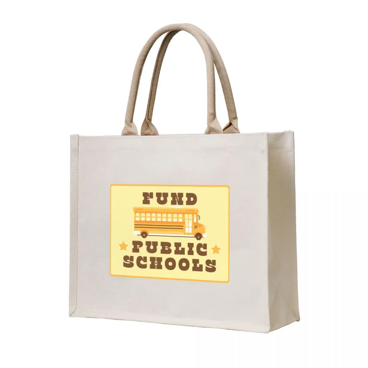 

Fund Public Schools Sticker Tote Bag Lady bags large tote bag Women's bags Women's beach bags