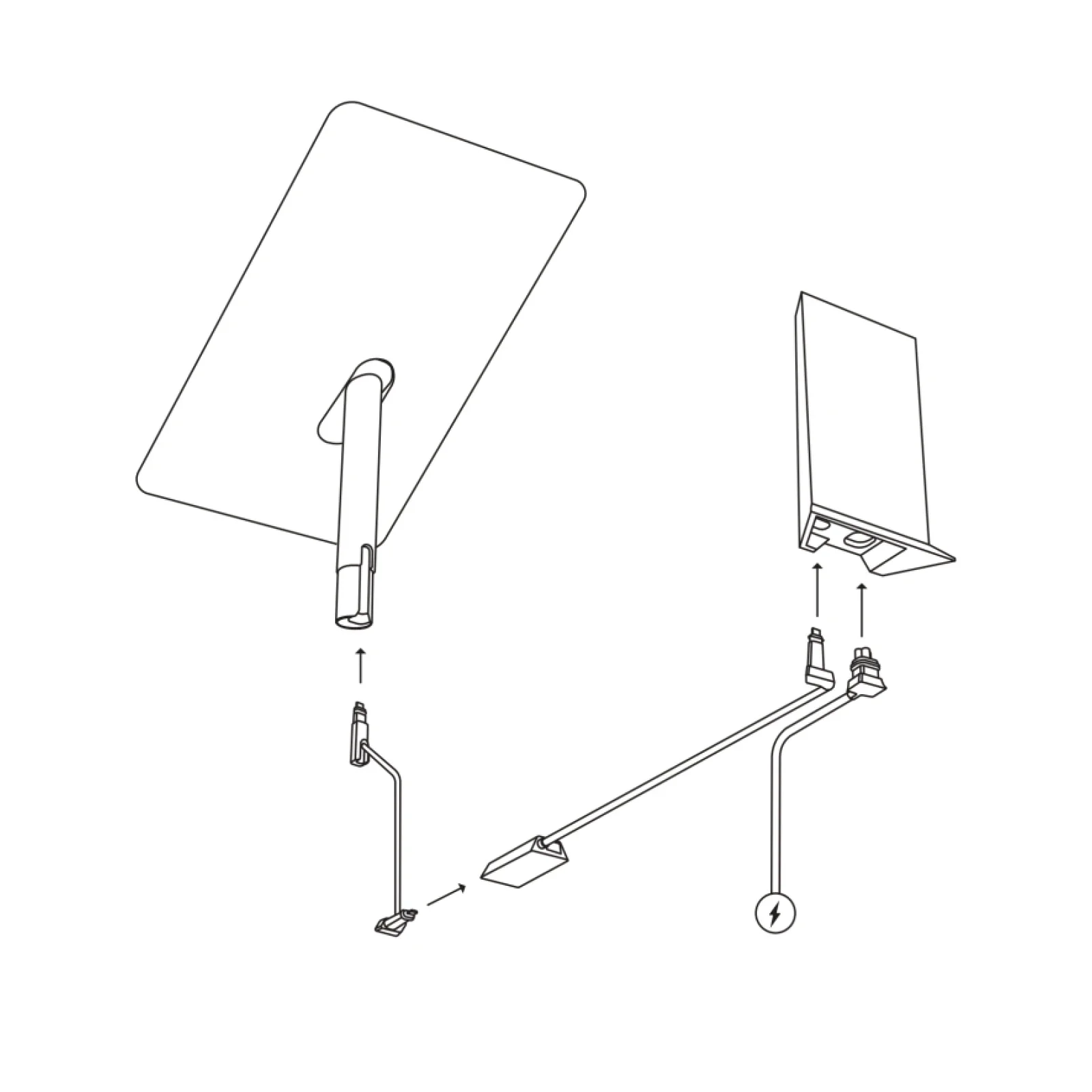 Pop Ethernet Adapter Rectangle Dish Antenna Satellite USB Internet Powerline Kit For Starlink V2 Satellite Internet Ethernet Ada