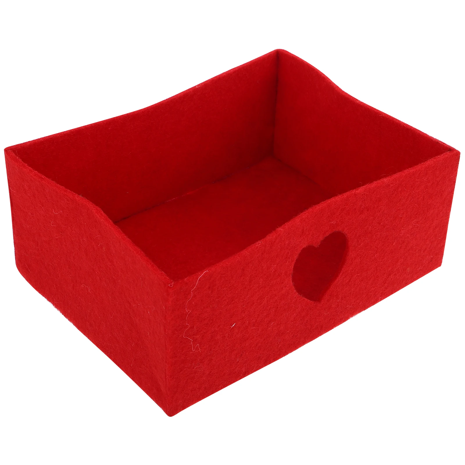 

2pcs Love C Cloth Durable Desktop Retro Decor Wedding Party Supplies Storage Bins Classic Beautiful Theme