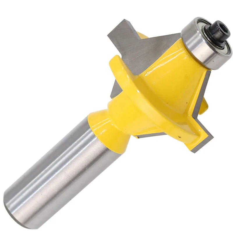 2Pcs 1/2inch Shank Router Bit Set 120° Tenon Cutting Superior Abrasion Resistance Woodworking Groove Chisel Cutter Tool Set New