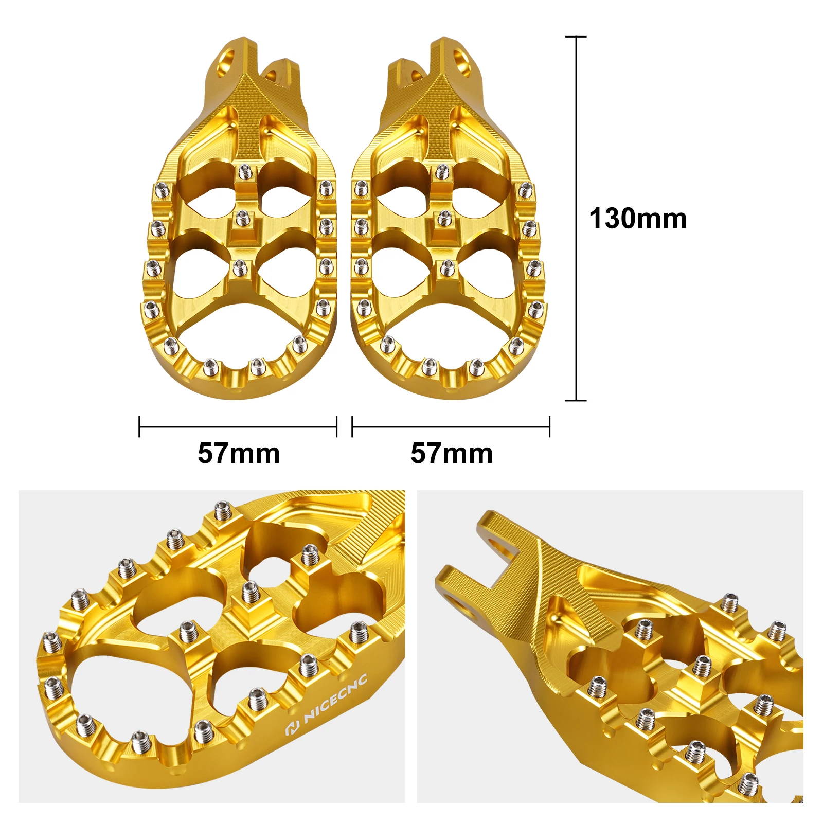 For 2000-2024 Suzuki DRZ400S Enlarged Forged Aluminum Foot Pegs Footrest Footpegs DRZ400SM 2005-2024 DR-Z 400S 400SM 2023 2022