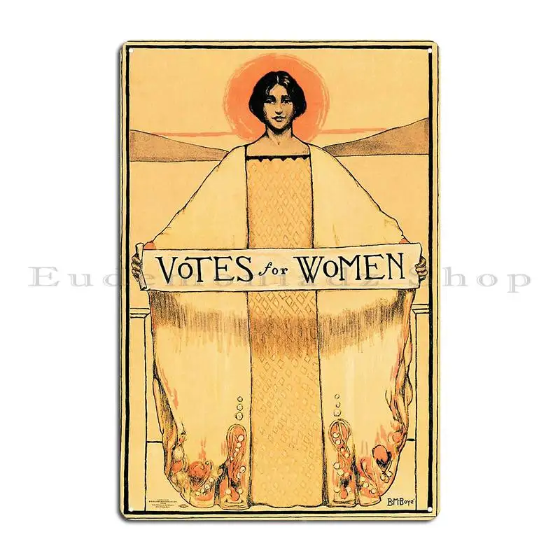 Votes For Women 1913 American Woman S Suffrage Political Metal Sign Wall Mural Pub Club Create Decoration Tin Sign Poster