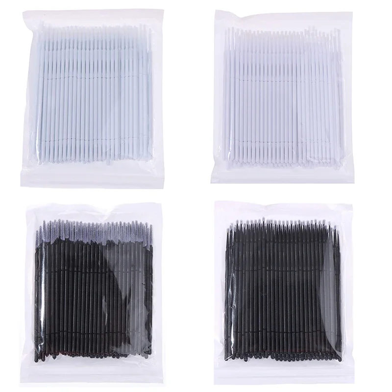 100Pcs Professionelle Einweg Wimpern Verlängerung Micro Pinsel Applikator Make-Up Mascara Tupfer Pinsel Tupfer make-up pinsel