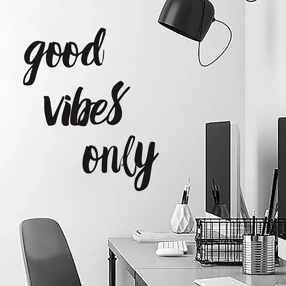 1 pc bold good vibes only Wall Stickers Self Adhesive Art Wallpaper For Kids Room Living Room Home Decor Wall Decoration Murals