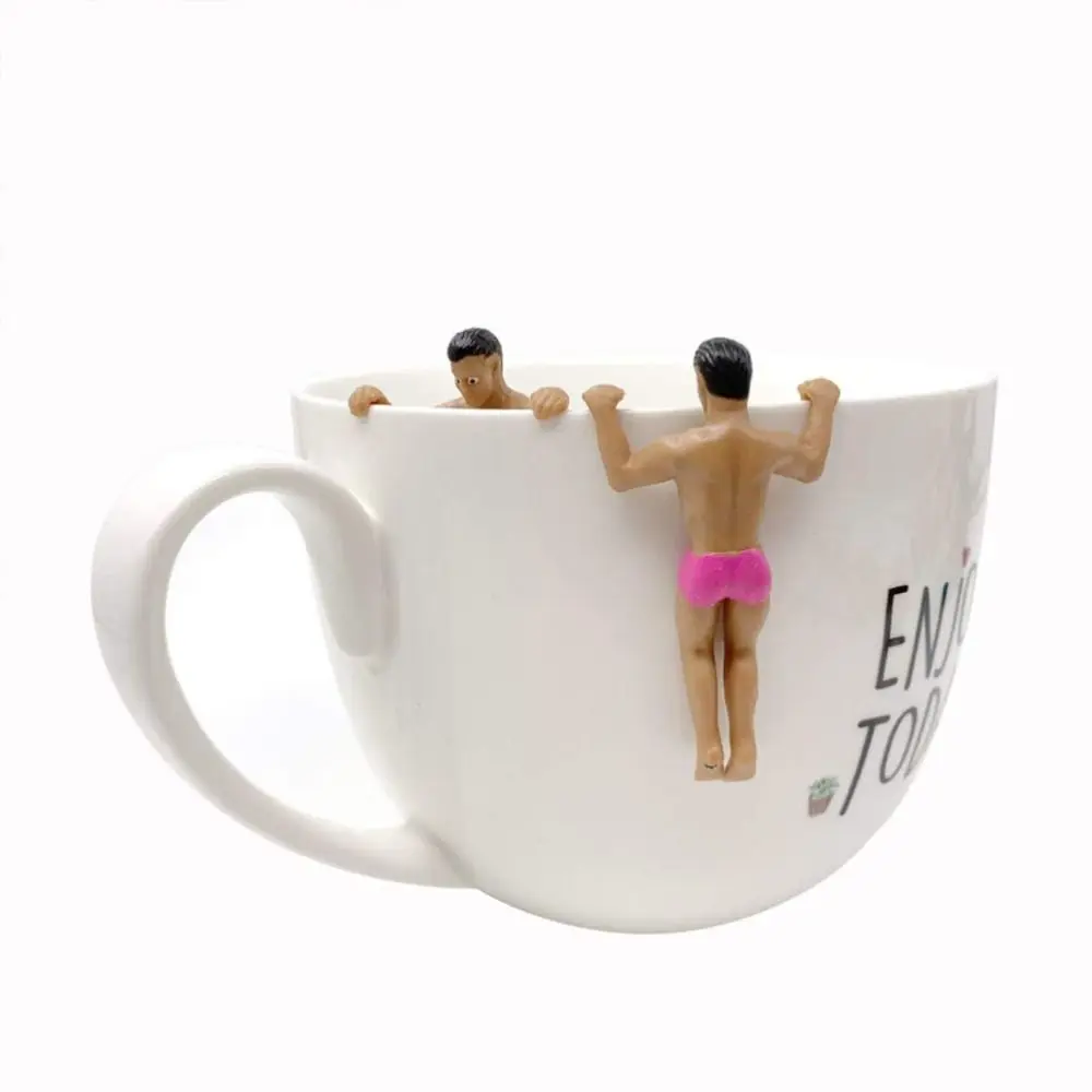 Cocktail Wine Glass Markers Random Style Cup Ornaments Wine Charms Glass Drink Marker Action Figurines Cup Ornaments Bar