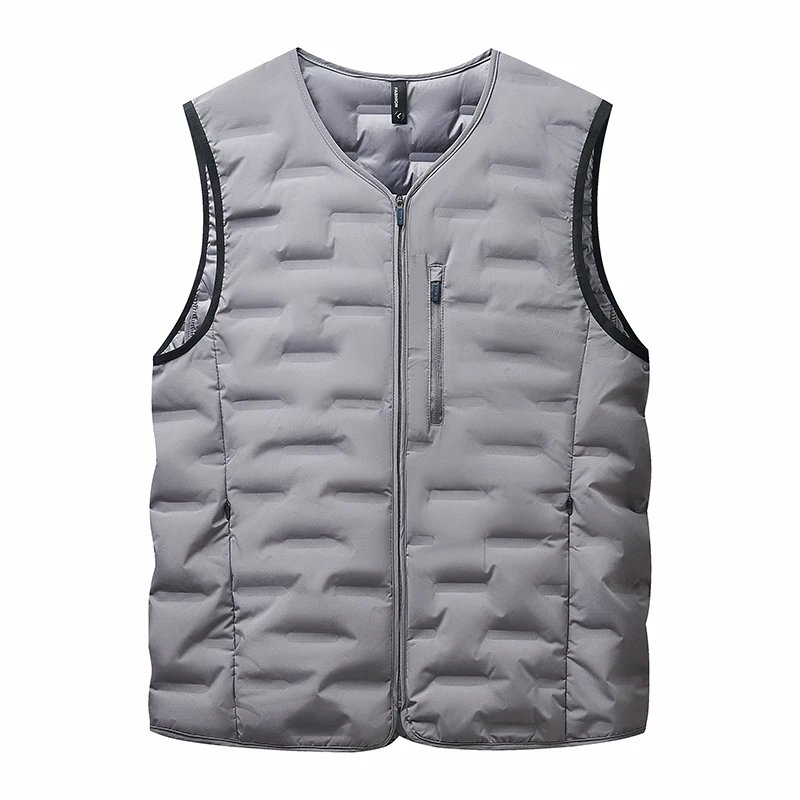 High-Quality Fashionable Men's Vest Autumn Winter New National Standard 90 down Lightweight Simple Casual Trendy