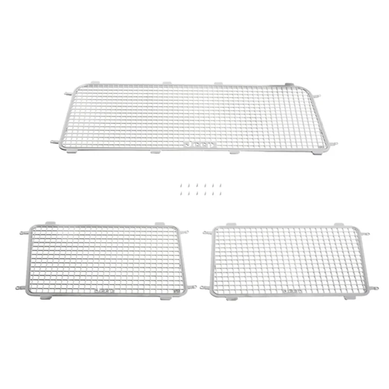 1/6 Metal Window Mesh Side + Rear Window Mesh For AXIAL SCX6 Wrangler Upgrade Parts RC Cars Upgrade Parts Accessories