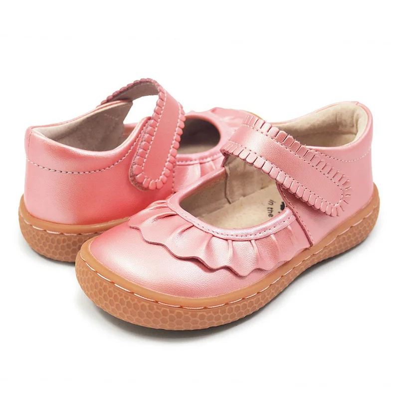 TipsieToes Top Brand Quality Genuine Leather Children\'s Shoes Girls Sneakers For Fashion Barefoot Toddlers Mary Jane Free Ship