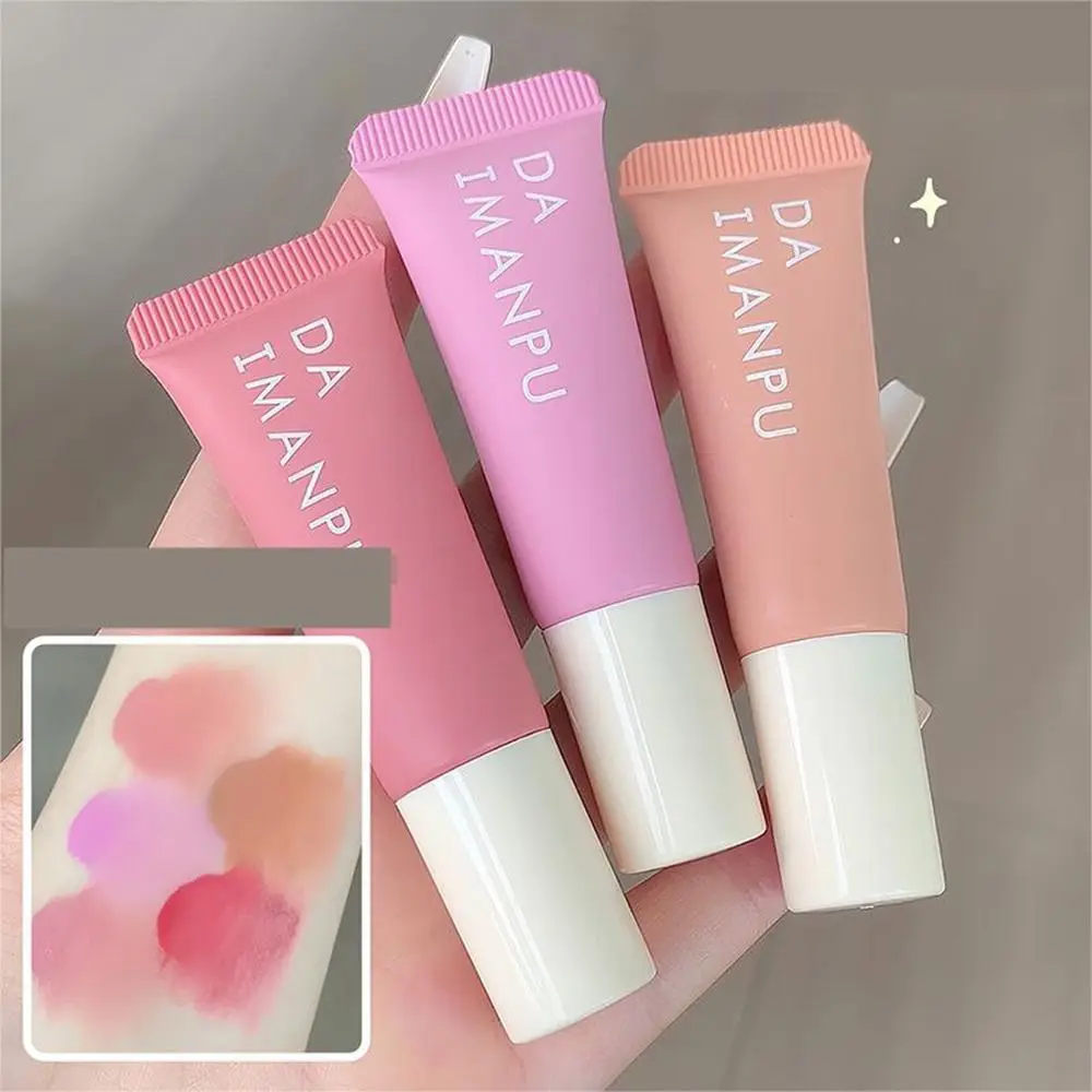 Schattige Natuurlijke Vloeistof Blush Vocht Aanhoudende Gezicht Wangtint Zijdezacht Levendig Fluweel Matte Blush Gezichtsmake-Up