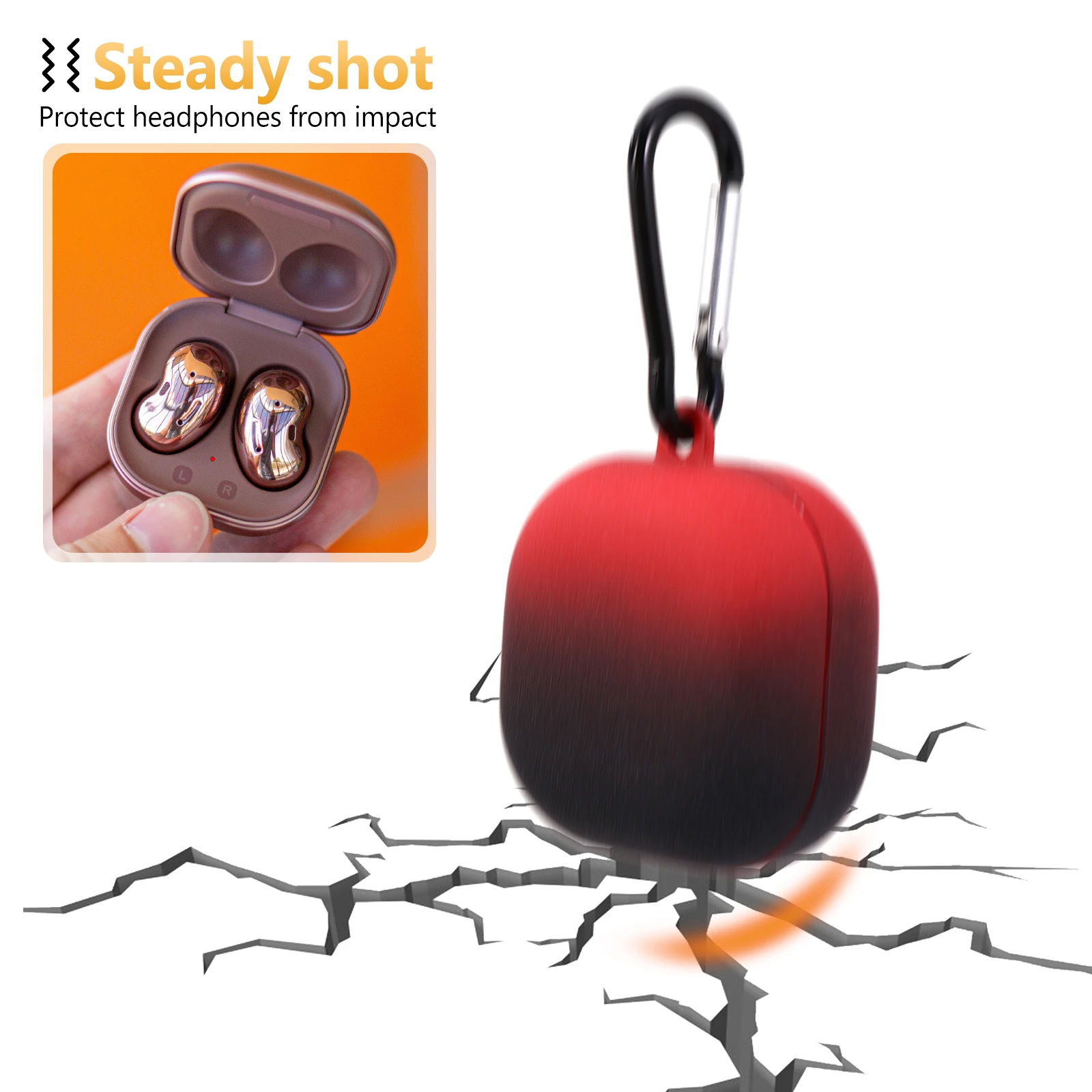 

1 pc Plastic Earphone Case for Wireless Headphones Lightweight Portable Anti Lost Cover Bag Storage Travel Business Use Pcs