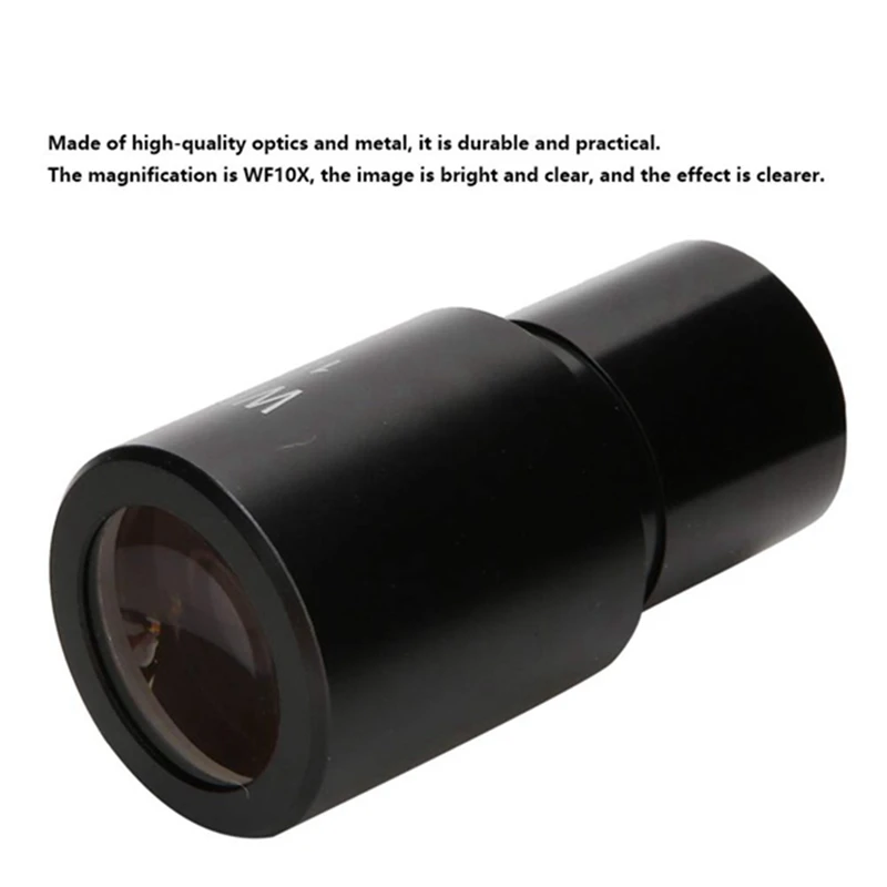 2PCS Microscope WF10X Widefield Eyepiece Biological Microscope Optical Lens Eyepiece Wide Angle 23.2Mm Mounting Size