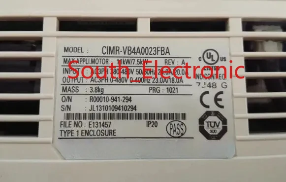CIMR-VB4A0023FBA 11KW/7.5KW 380V    inverter  , In good working condition, free shipping  a