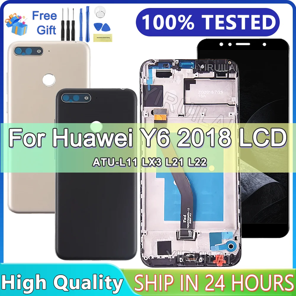 5,7 'для Huawei Y6 2018 ЖК-дисплей с цифровым преобразователем сенсорного экрана для Huawei Y6 Prime 2018 ЖК-дисплей ATU L11 L21 L22 LX1 LX3 L31 L42 Экран 5,7 'для Huawei Y6 2018 ЖК-дисплей с цифровым преобразователем сенсорного экрана для Huawei Y6 Prime 2018 ЖК-дисплей ATU L11 L21 L22 LX1 LX3 L31 L42 Экран