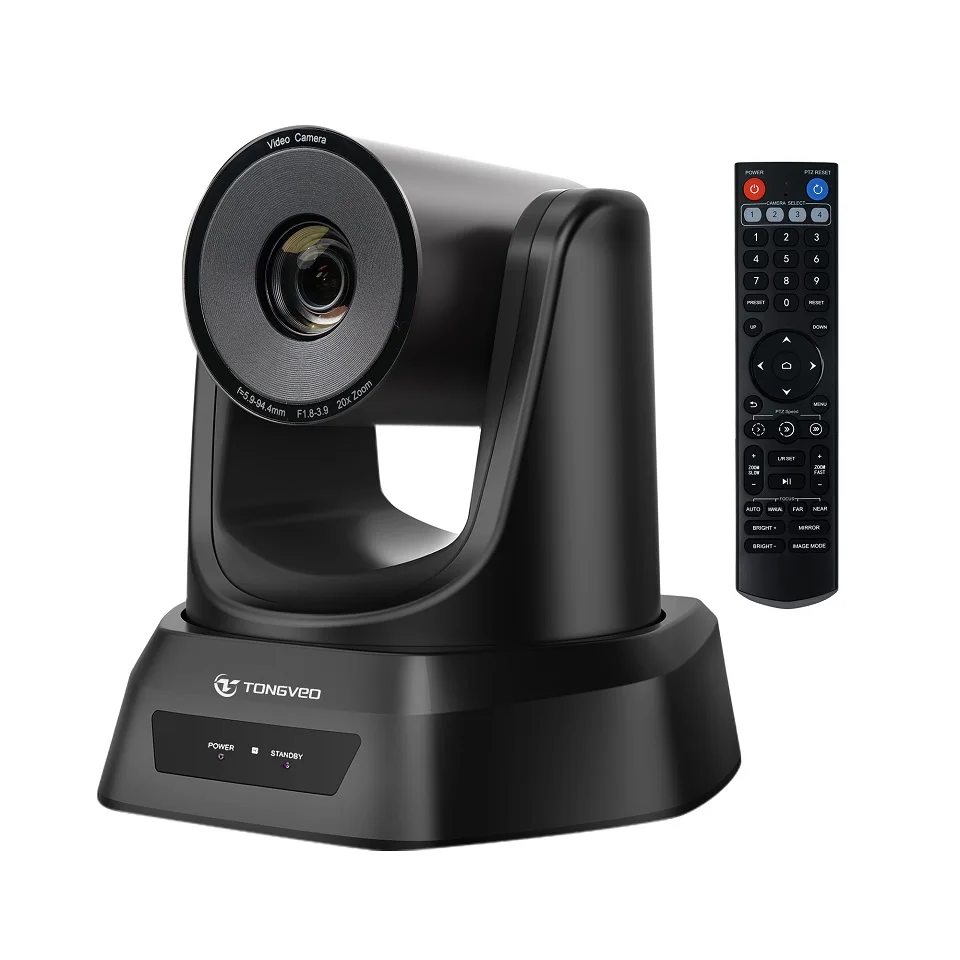 Hot-Selling Professional NDI PoE 20x Zoom Camera 1080p60 SDI/USB/IP Ptz Video Conference Camera for Church Streaming