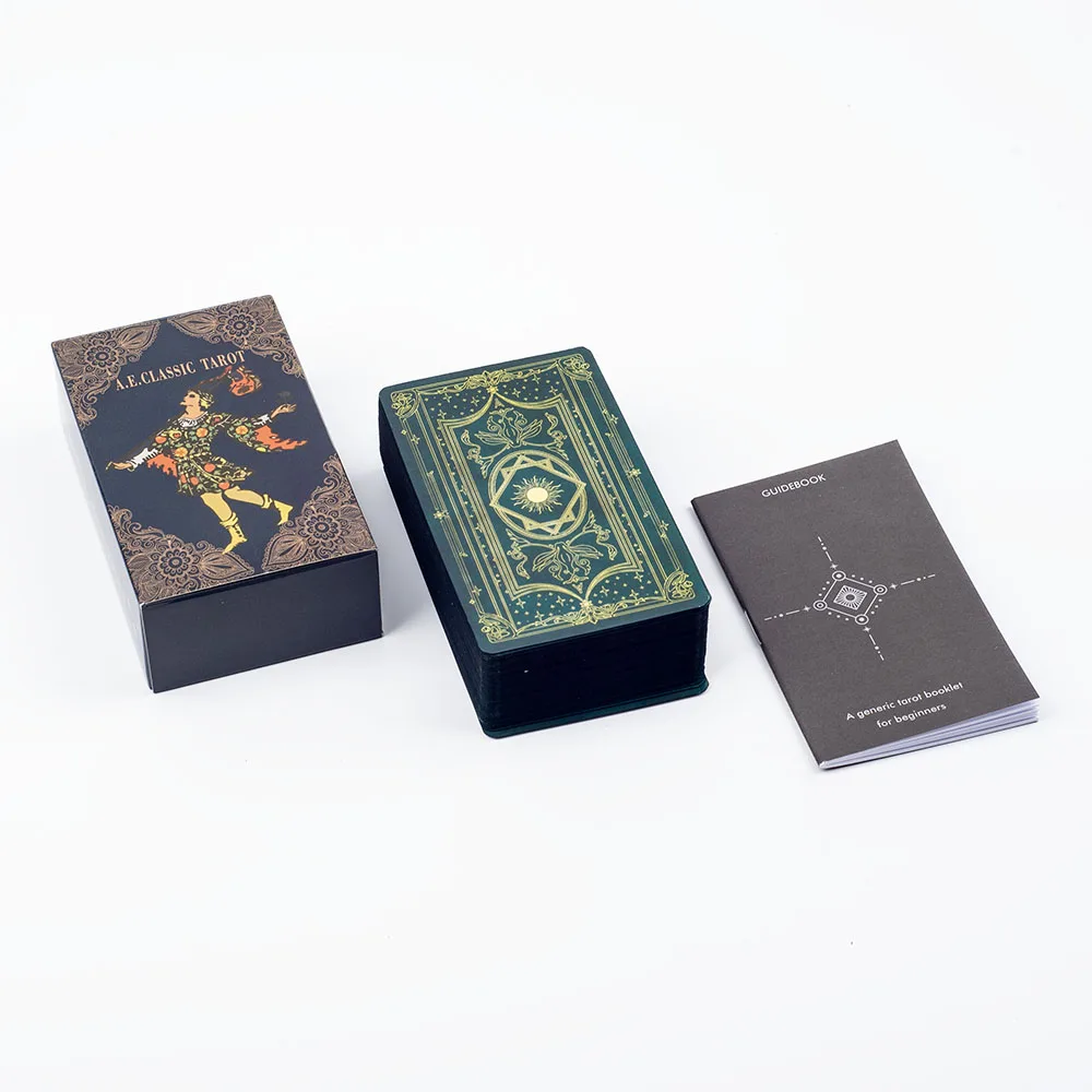 A.E.Classic Tarot Cards with Guidebook 10.3x6.1cm Color Edged Cards English Visions Divination Edition Oracle Deck Настільні ігри