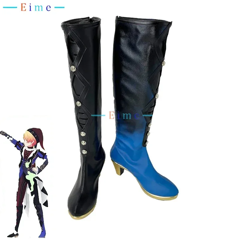 Pjsk Tenma tsukala game project Sekai cosplay props PU leather shoes Halloween carnival boots custom mader,7;k'2.s;9,