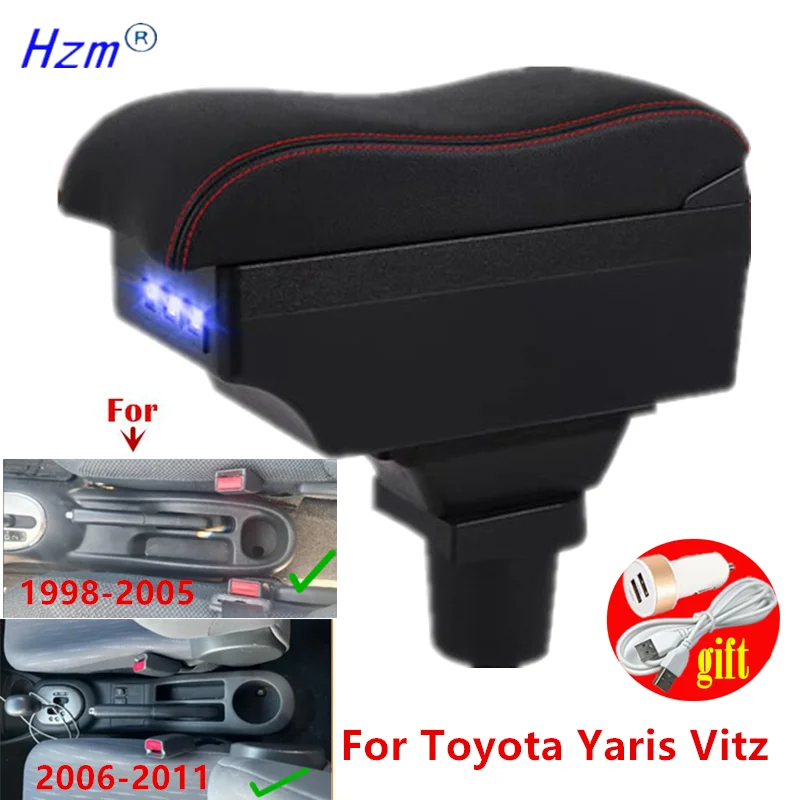 Auto Armlehne Box Für Toyota Yaris Vitz 5dr Schrägheck 1998-2011 2005 2006 2007 2008 2009 2010 gewidmet Nachrüstung Auto Zubehör