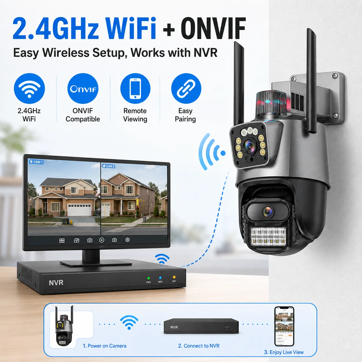 Telecamera Wi-Fi Esterna 4K 8M - Outdoor Lighting Under Roof recensione e prezzo