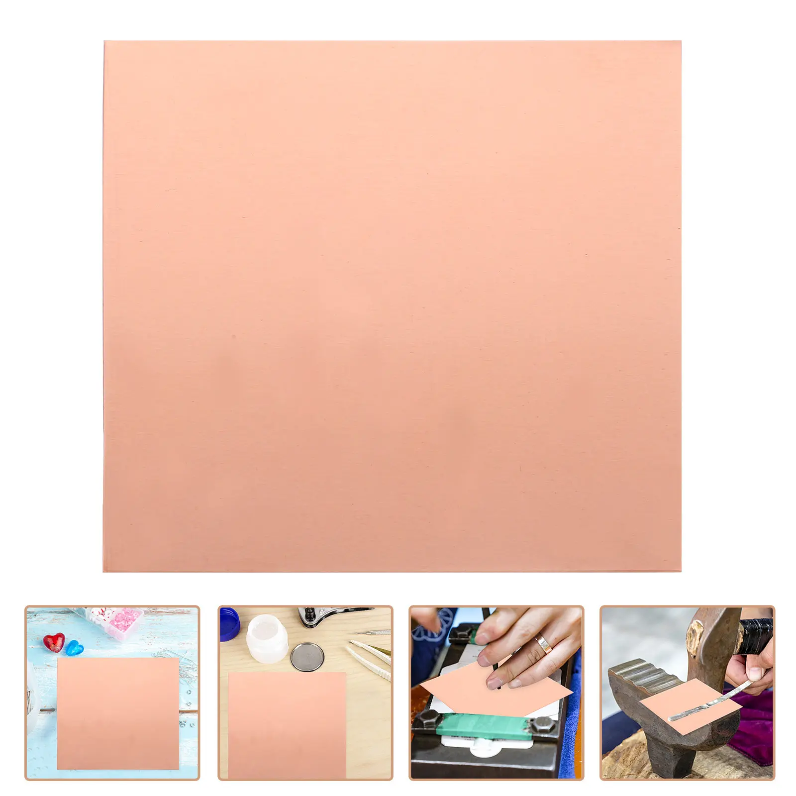 

1 Sheet Copper Plate for Crafts DIY Jewelry Making Use Metal Sheets Versatile and Sturdy Copper Material Easy to Handle