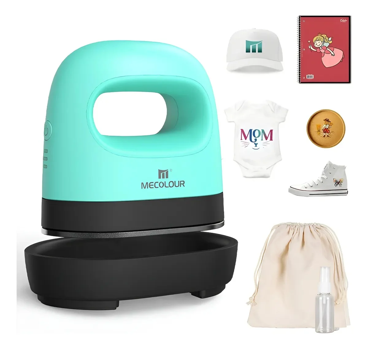 Prensa Térmica Mini De Ferro Fácil Para Roupas Pequenas Mecolour Diy Perfill Para Artesanato E Presentes Criativos 220V