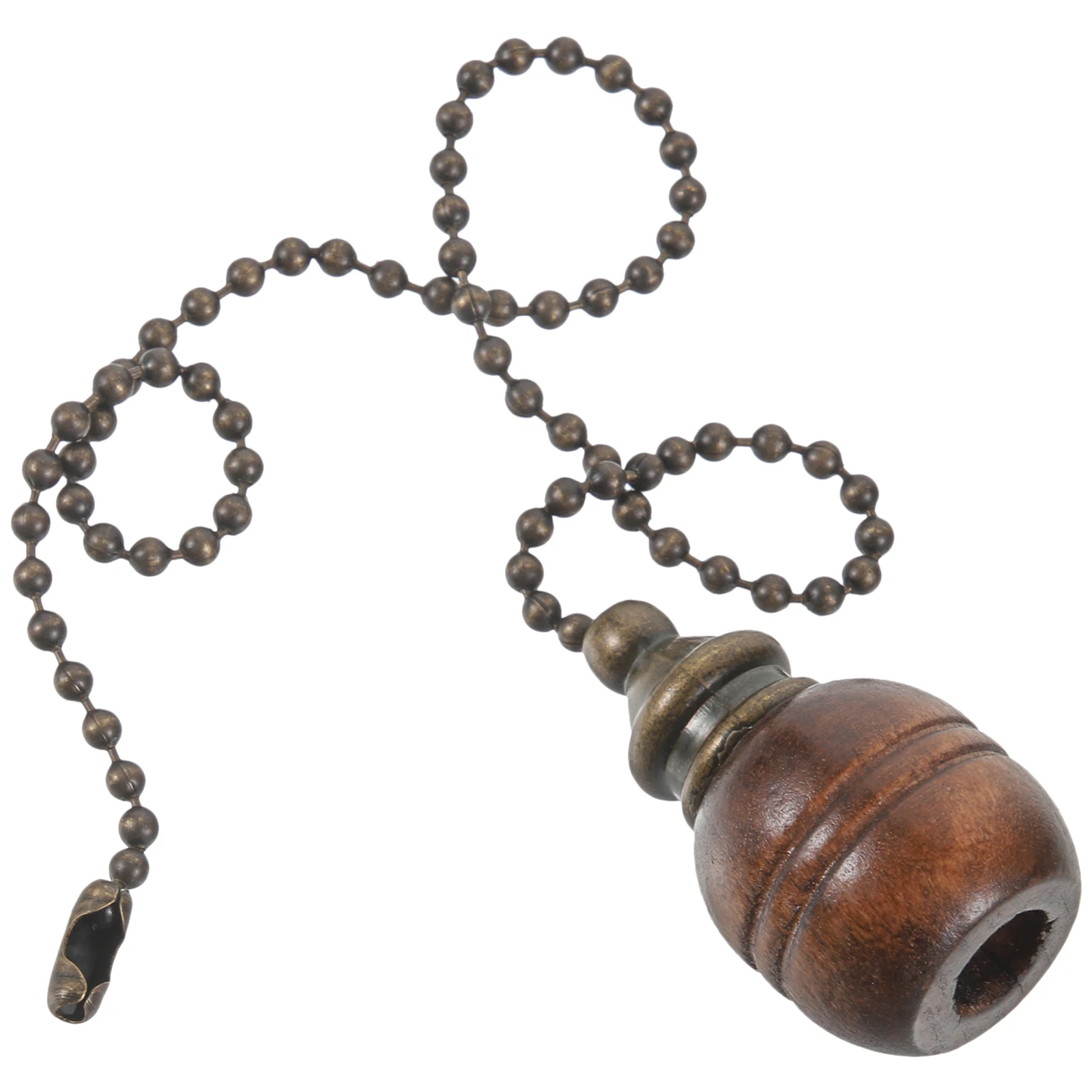 

Ceiling Pendant Pull Chain Wooden Ball Cord Line Extension Unique Lamp Chain Retro Style Decorative Accessories Long