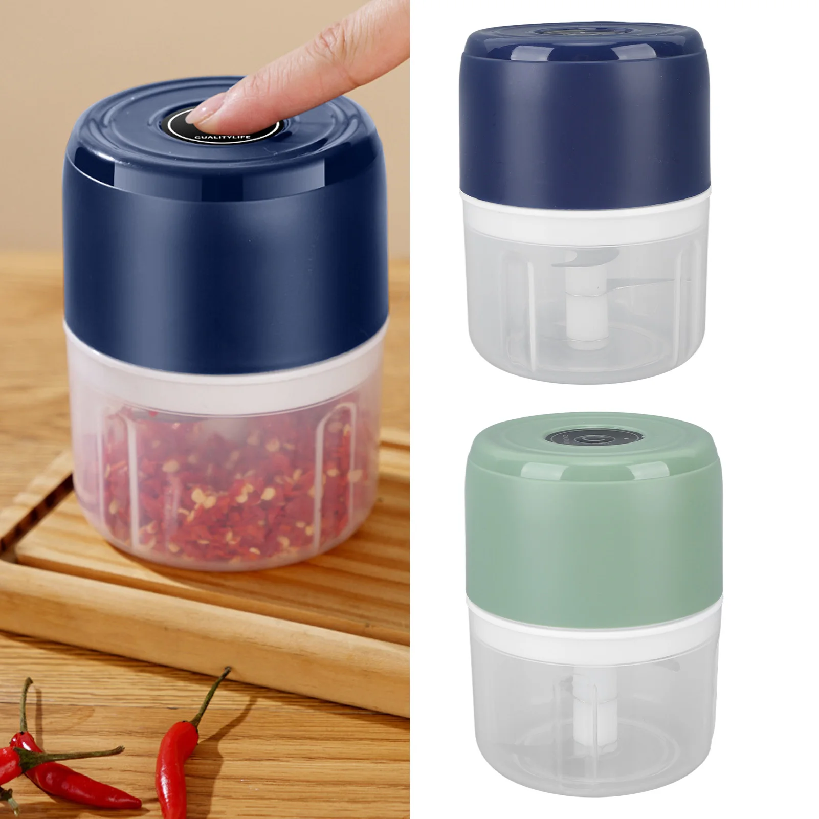 الكهربائية الثوم المروحية لاسلكي صغير مقاوم للماء المحمولة الغذاء المروحية المعالج للبصل الزنجبيل 100 مللي/250 مللي USB شحن 5 فولت