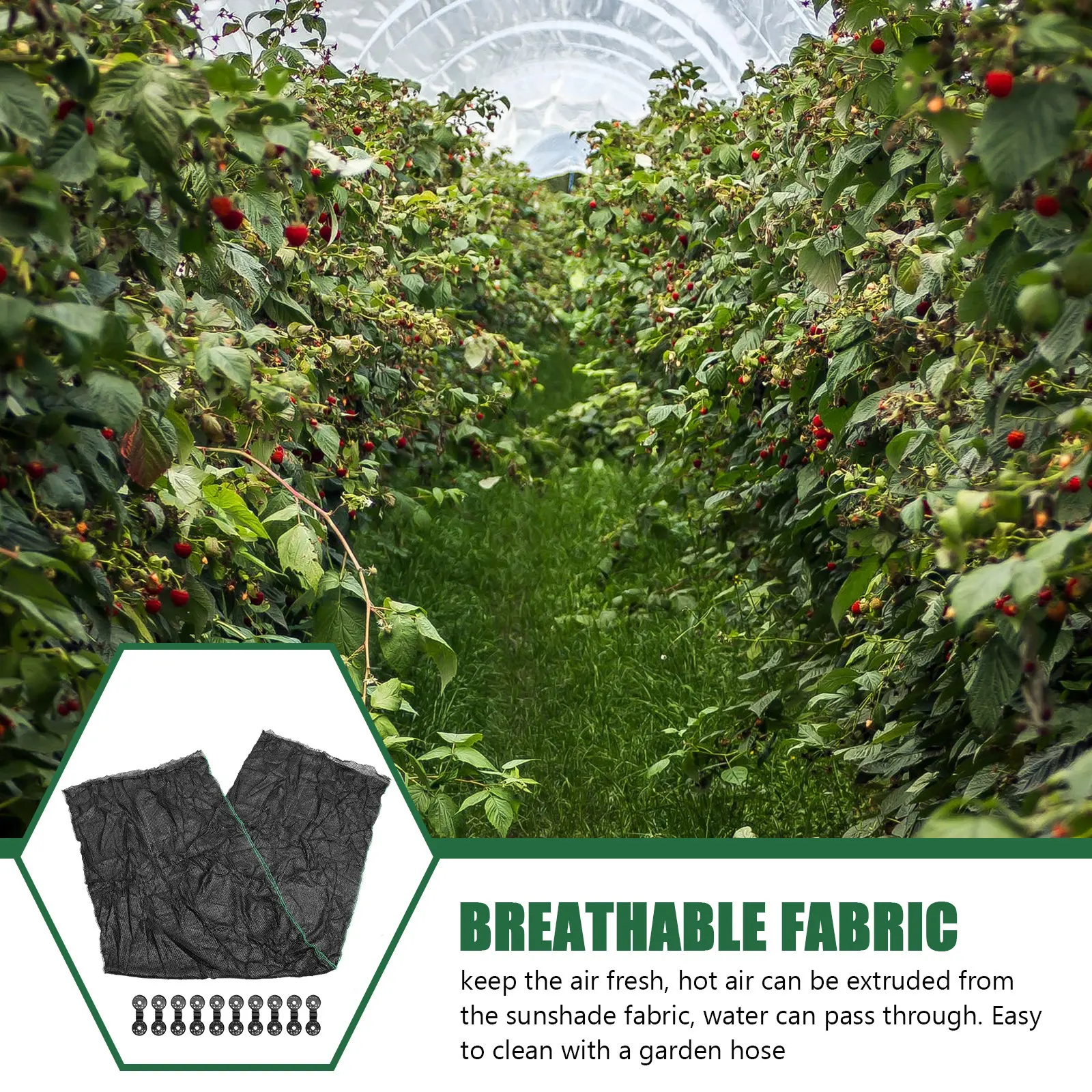 1Set Heavy-Duty Multi-Use Protective Garden Netting for Orchards Vineyards Vegetable Farms Eaves Sinks Plant Protective Mesh