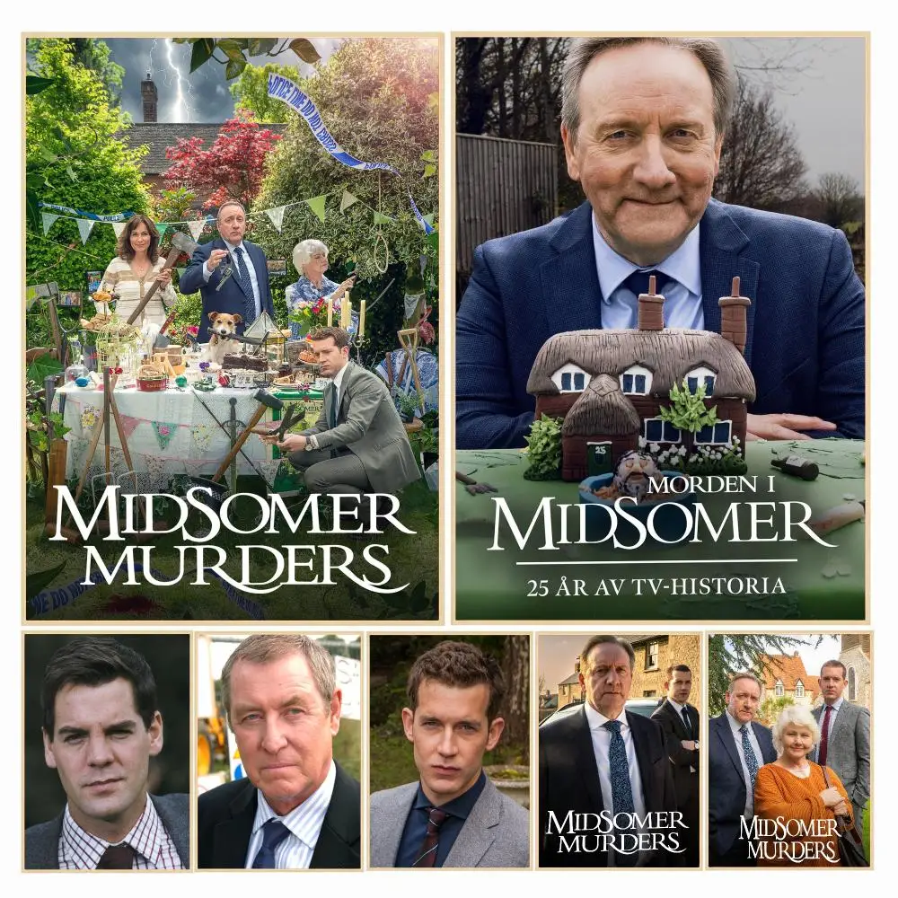 tv series M-Midsomer Murders-S Poster Decorative Wall Art Sticker for Cafe Office Bedroom and Living Room