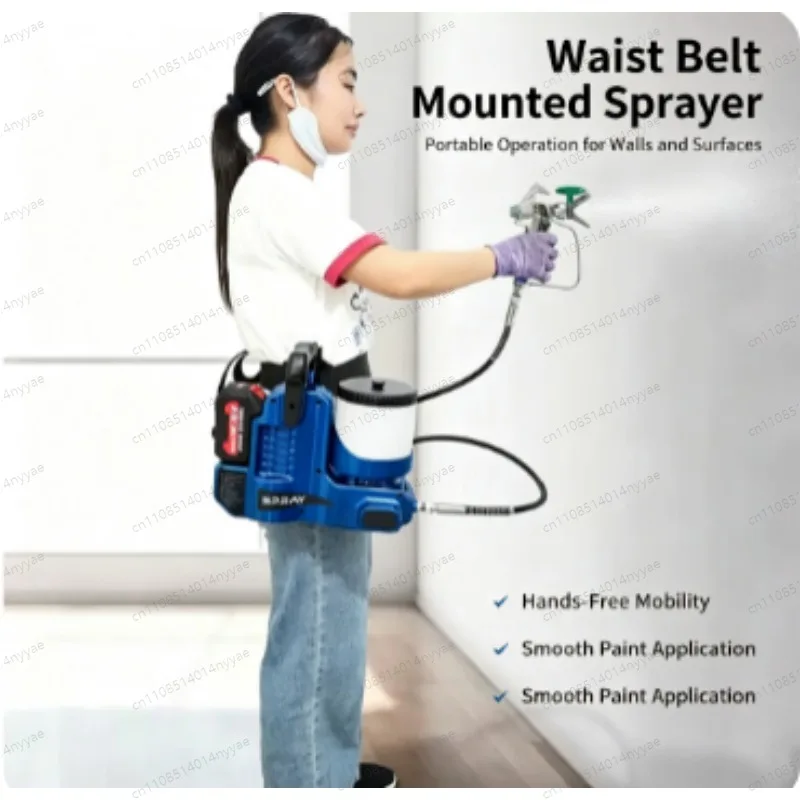 High-pressure Lithium Battery Airless Sprayer Electric Charging Paint Small Backpack Spray 6 Adjustable Speeds Painting Machine