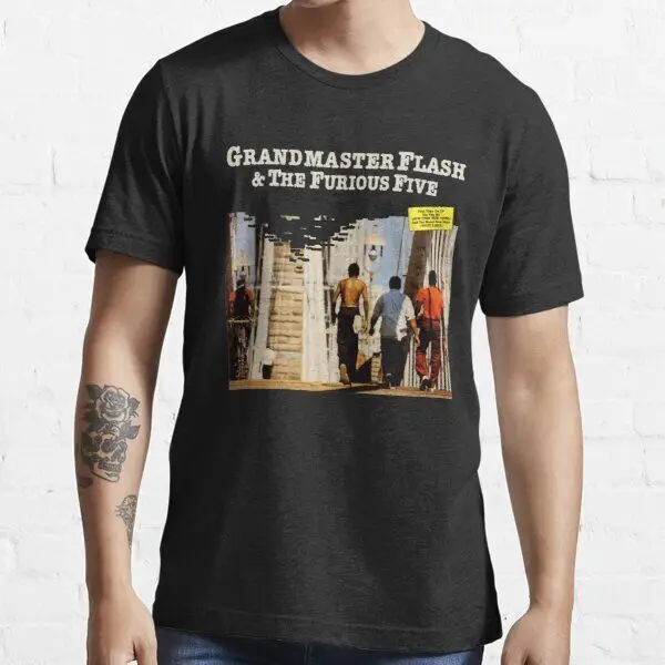 The Message Grandmaster Flash and the Furious Five White Lines Hip Hop T Shirt