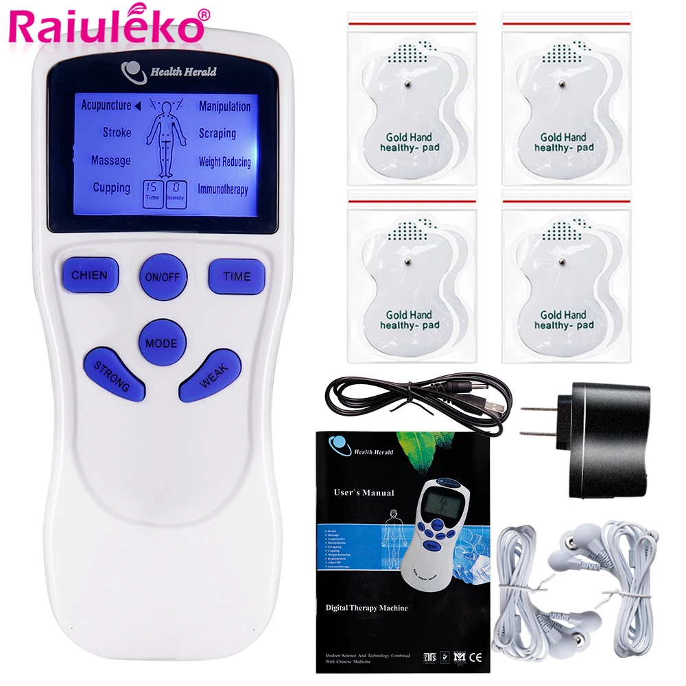 

8 Mode TENS Massager Electric EMS Muscle Stimulator Low Frequency Physiotherapy Nerve Digital Therapy Electrostimulation Machine