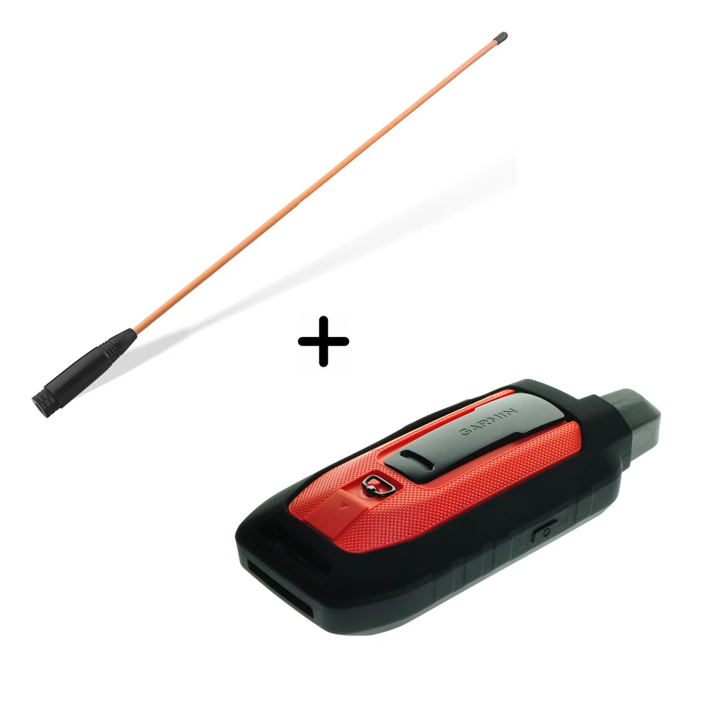 Upgrade 38CM Whip Antenna Extended Long Range + Silicone Protective Case for Garmin Alpha 200 200i 300 300i Accessories
