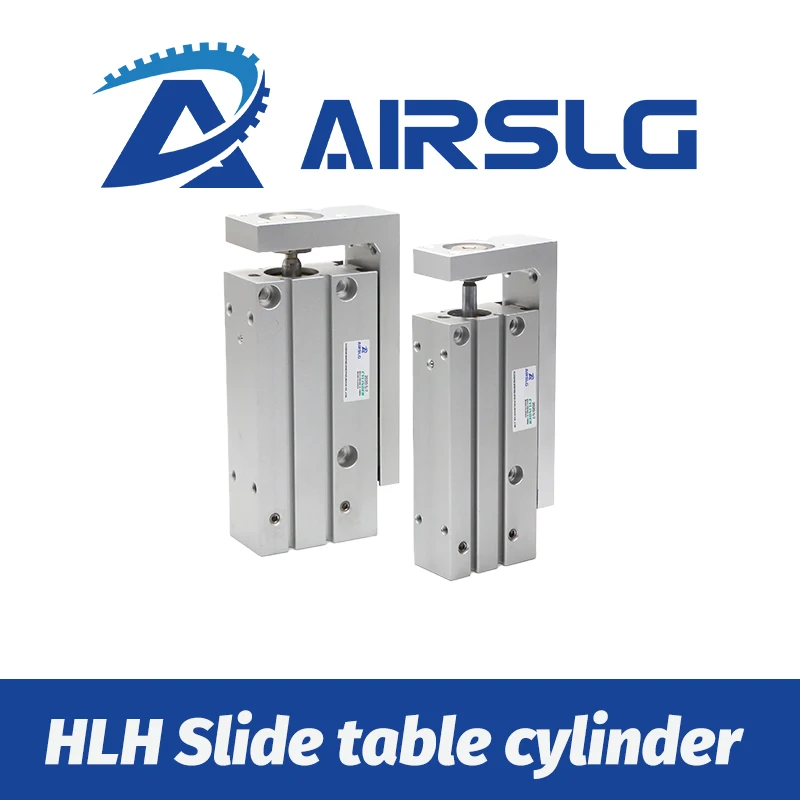 HLH Rail Cylinder HLH6 HLH10 HLH16 HLH20 HLH series side rail precision sliding table cylinder HLH16X60S HLH20X60S HLH10X60S