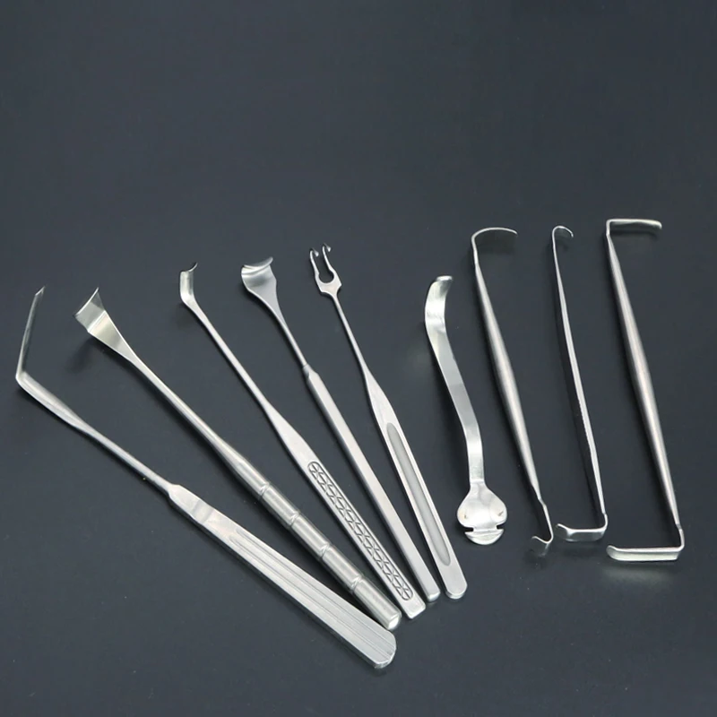 Beauty Plastic Stainless Steel Pull Hook Eyelid Eye Bag Nose Comprehensive Nasal Deep Skin Tissue Double Head Pull Hook