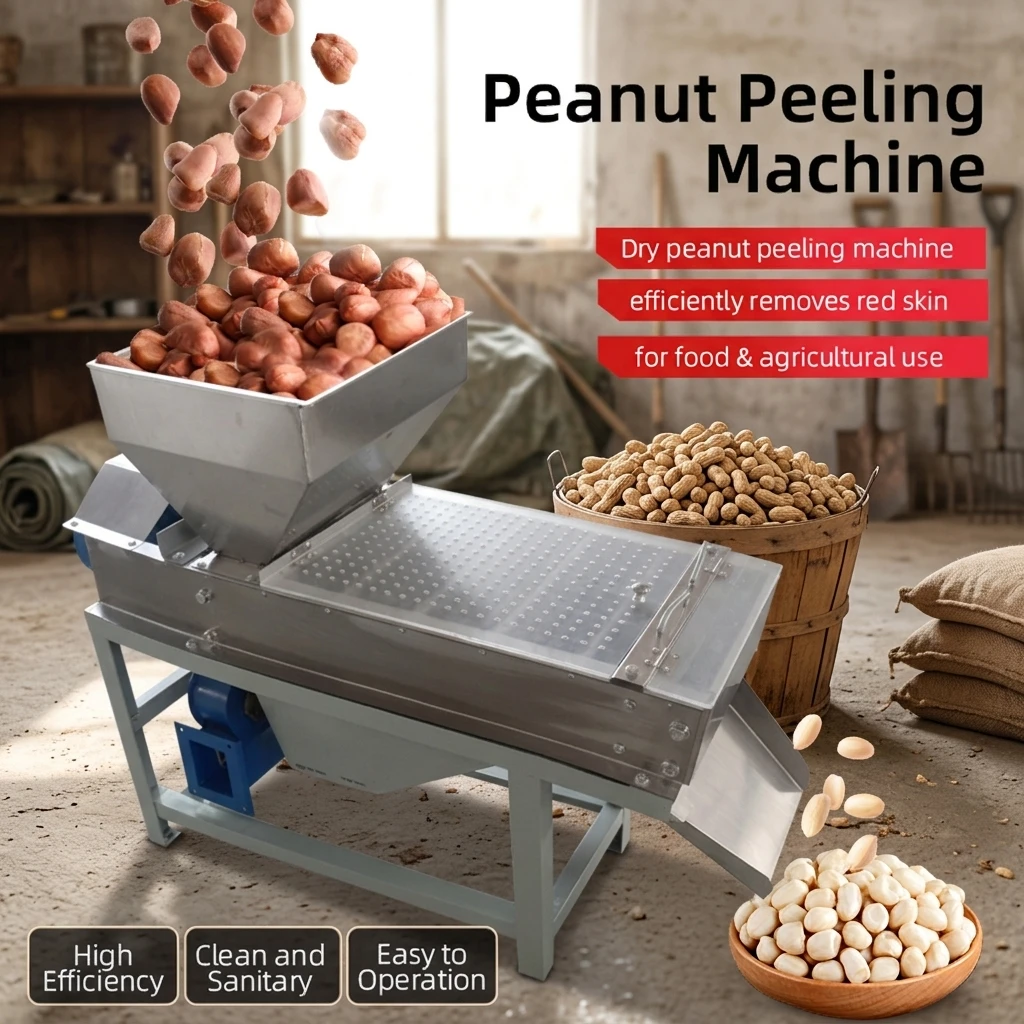 Commercial Fully Automatic Peanut Shelling Machine Stainless Steel Peanut Peeling Machine