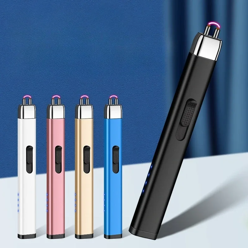 

‌ Новая USB перезаряжаемая дуговая зажигалка ветрозащитная электрическая импульсная зажигания портативный пожарный стартер для кемпинга на открытом воздухе, кухни, барбекю