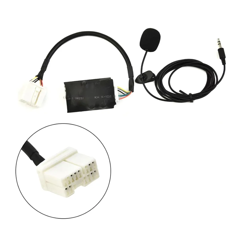 Adaptor Antarmuka Bluetooth ABZW Modul Aux Musik untuk Adaptor Kabel Aux Stereo Radio Accord DC 12V
